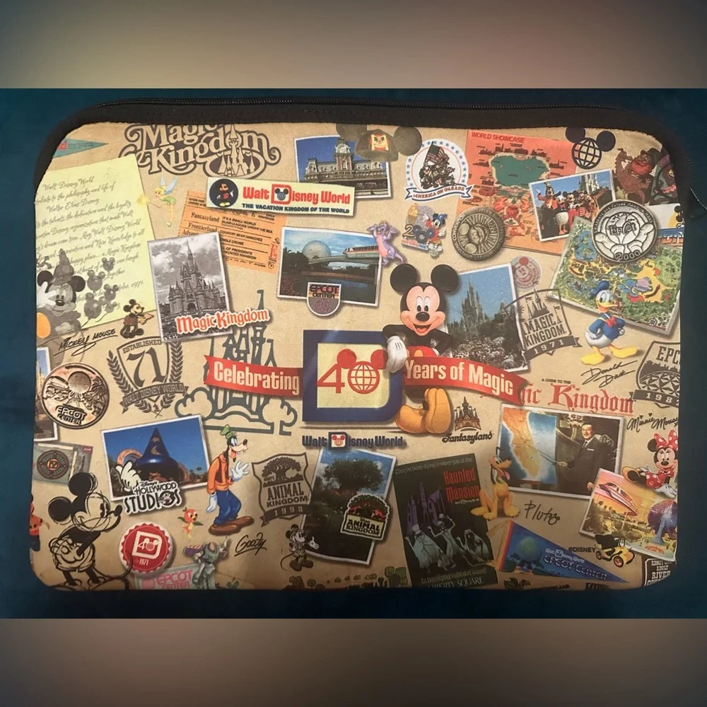 Walt Disney World 40th Anniversary Laptop Sleeve 15 in.